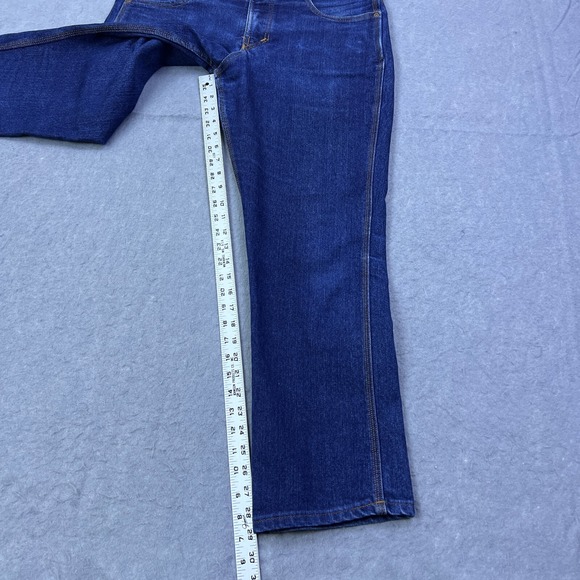 Origin Jeans Mens *37x29 ACTUAL Blue Straight Dark Wash Legit Fit USA Made (34C) - Picture 8 of 14